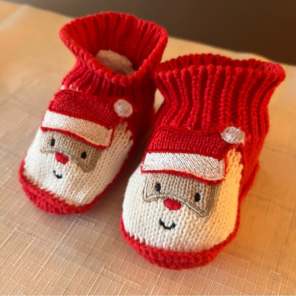 Santa Booties Christmas Baby Infant Stocking Stuffer - Picture 8 of 10